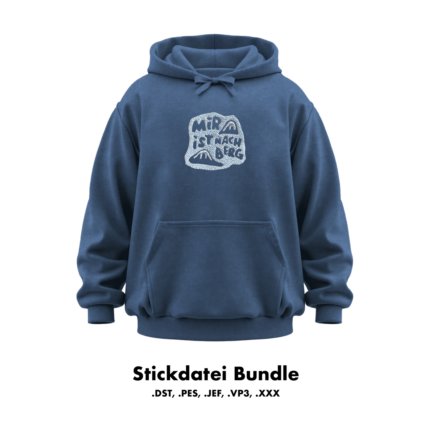 Stickdatei - mir ist nach berg