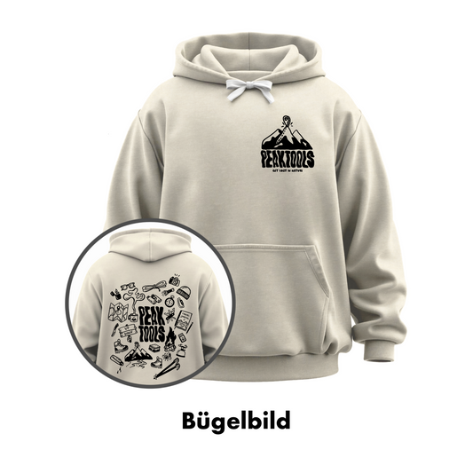 Bügelbild - peak tools (schwarz)
