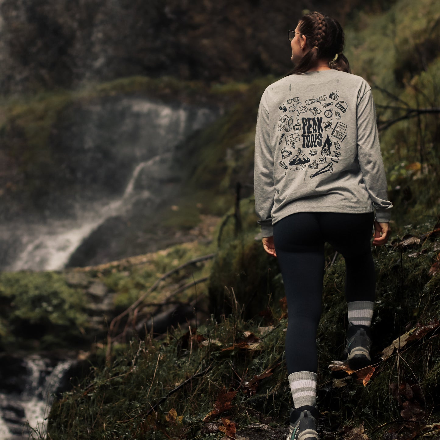 Bügelbild - peak tools (schwarz)