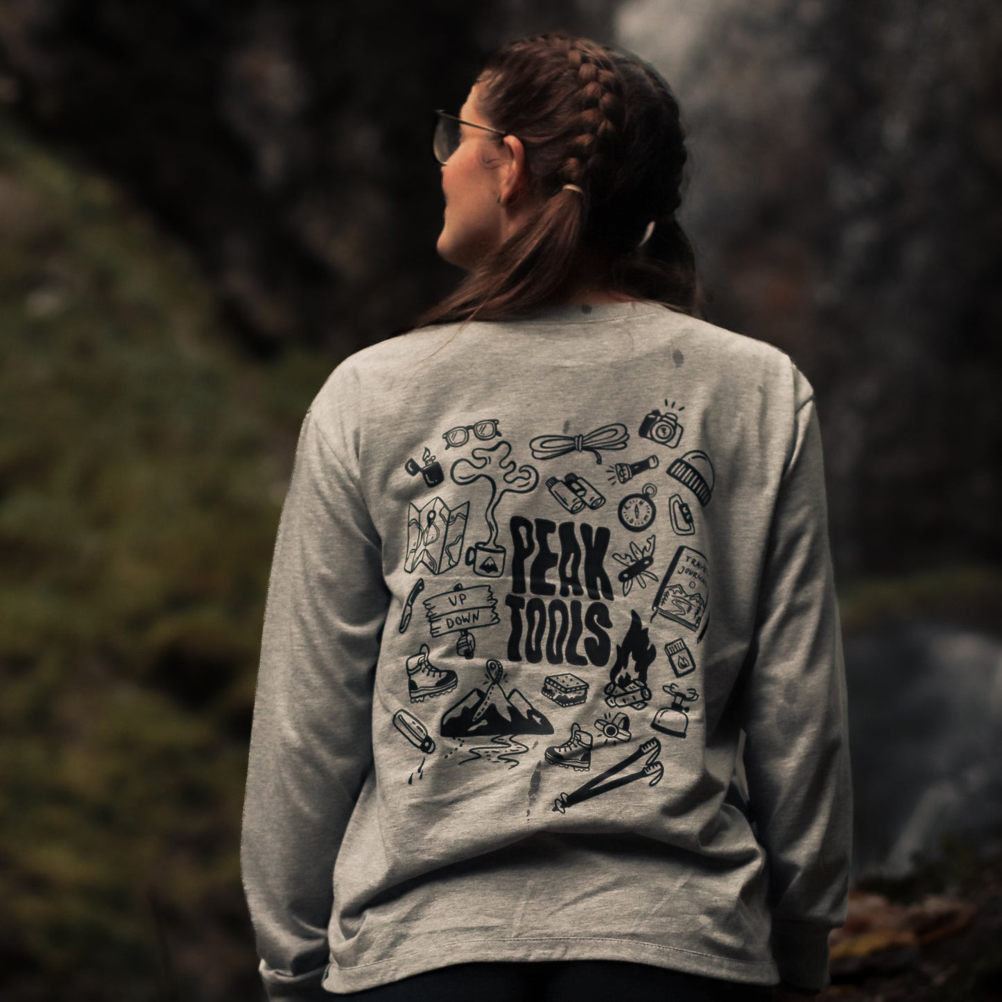 Bügelbild - peak tools (schwarz)